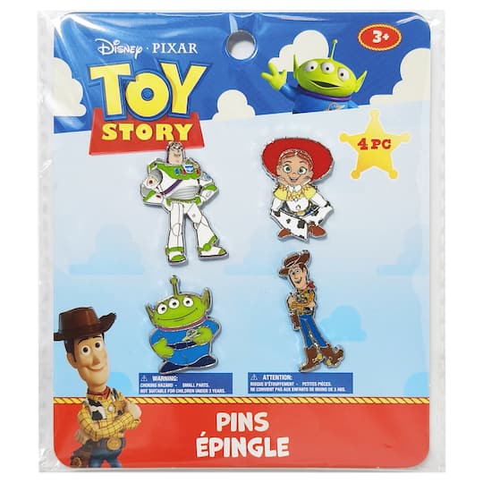 Disney® Pixar Toy Story Metal Pins, 4ct.